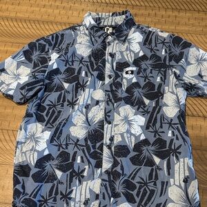 IPD Blue Floral Button Down Shirt